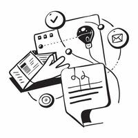Clean Digital transformation symbol with copy space for project planning concept as An artistic rendering of a digital transformation symbol with spacious copy space suitable for project Set 12 vector