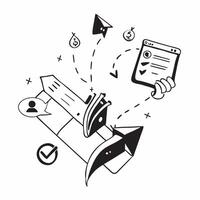 Clean Digital transformation symbol with copy space for project planning concept as An artistic rendering of a digital transformation symbol with spacious copy space suitable for project Set 10 vector