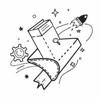 Clean Digital transformation symbol with copy space for project planning concept as An artistic rendering of a digital transformation symbol with spacious copy space suitable for project Set 5 vector