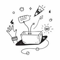 Clean Digital transformation illustration with blank area for customizable text concept as A creative depiction of a digital transformation illustration featuring a blank area for custom Set 2 vector