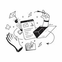 Clean Digital transformation illustration with blank area for customizable text concept as A creative depiction of a digital transformation illustration featuring a blank area for custom Set 8 vector
