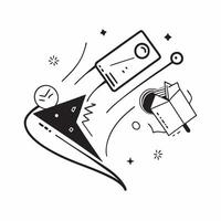 Clean Digital transformation icon with space for text and graphics on a blue background concept as A modern digital transformation icon design featuring space for both text and graphics vector