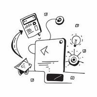 Clean Digital transformation icon with copy space on white background concept as A icon illustration of a digital transformation icon with ample copy space on a white background perfec Set 6 vector