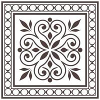 Clean Develop a seamless pattern featuring antique frames sophisticated tile layouts ornate curls decorative elegance concept as Timeless aesthetic combining vintage border frames and e vector