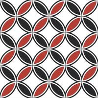 Clean Design a seamless pattern with vintage geometric wallpaper elements featuring bold shapes and contrasting colors concept as Create a repeating design that incorporates geometric mo vector