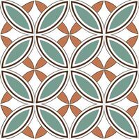 Clean Design retro mosaic layout integrating nostalgic banners tile pattern repeats art brand identity visuals concept as Vibrant blocks swirling motifs perfect for marketing tea vector