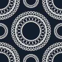 Clean Design a seamless pattern with vintage circus poster elements featuring stylized performers and ornate detailing concept as Create a repeating design incorporating classic circus p vector
