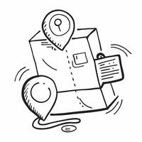 Clean Delivery tracking icon with copy space on white background concept as A illustration of a delivery tracking icon with ample copy space on a white background perfect for logi vector