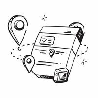 Clean Delivery tracking icon with copy space for business presentations concept as A modern delivery tracking icon design with generous copy space perfect for enhancing business presenta Set 4 vector