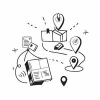 Clean Delivery illustration with copy space for business reports concept as A visually appealing delivery illustration with copy space designed to enhance business reports and presentati vector