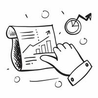 Clean Data summary icon with copy space on white background concept as A illustration of a data summary icon with ample copy space on a white background perfect for report and ana vector
