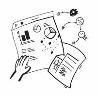 Clean Data summary illustration with copy space for business reports concept as A visually appealing data summary illustration with copy space designed to enhance business reports and pr vector