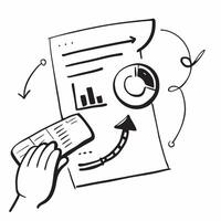 Clean Data summary icon with space for text and graphics on a blue background concept as A modern data summary icon design featuring space for both text and graphics on a blue background vector