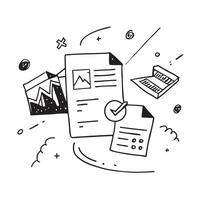 Clean Data summary icon with ample space for text and graphics concept as An iconographic data summary design offering ample space for both text and graphics perfect for illustrating com vector