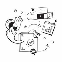 Clean Data privacy PDPA illustration with copy space for business reports concept as A visually appealing data privacy PDPA illustration with copy space designed to enhance business repo vector
