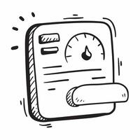 Clean Dashboard icon with copy space on a gray background concept as A image of a dashboard icon with generous copy space on a gray background perfect for automotive and driver th vector