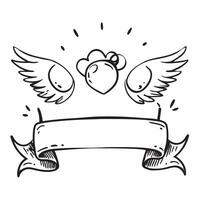 Clean Cupid and wedding rings icon with blank area for personalized messages concept as A customizable cupid and wedding rings icon featuring a blank area for adding personalized message vector