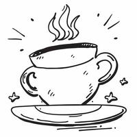 Clean Cup and saucer symbolizing basics of dining and serving with ample space for text concept as A cup and a saucer representing the fundamentals of dining and serving with blank spac vector