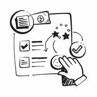 Clean CRM system and customer feedback icon with space for text and graphics on a white background concept as A modern CRM system and customer feedback icon design featuring space for bo vector