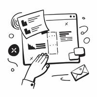 Clean CRM dashboard and contact management icon with space for text and graphics on a blue background concept as A sleek CRM dashboard and contact management icon design featuring space vector