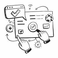 Clean CRM interface and client data icon with copy space for software presentations concept as A visually appealing CRM interface and client data icon with ample copy space designed to e vector