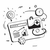 Clean CRM dashboard and customer data icon with blank area for custom branding concept as A customizable CRM dashboard and customer data icon with blank space for adding custom branding Set 2 vector