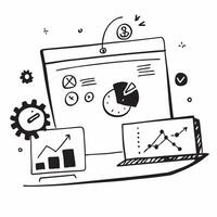 Clean CRM icon and customer profile symbol with copy space for digital marketing concept as An illustrative CRM icon and customer profile symbol with ample copy space tailored for digita vector