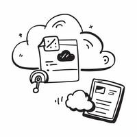 Clean CRM icon and cloud symbol with ample space for text and graphics concept as An iconographic CRM icon and cloud symbol design offering ample space for both text and graphics perfect vector