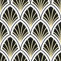 Clean Create a seamless pattern featuring geometric Art Deco motifs in gold and black concept as Design a repeating pattern with bold geometric shapes capturing the elegance of Art Deco vector