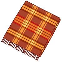 Clean Cozy autumn plaid blanket seamless tile pattern with warm colors and classic design concept as Warm colors and classic plaid design create a cozy autumn plaid blanket seamless tile vector