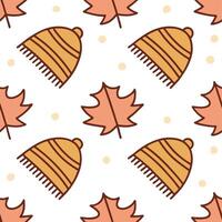 Clean Cozy autumn knitted blanket seamless tile pattern with warm colors and textured details concept as Warm colors and textured knit details create a cozy autumn knitted blanket seamle vector