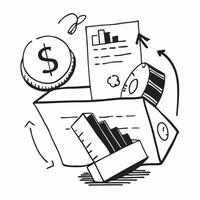 Clean Container ship and a budget analysis chart symbolizing shipping cost analysis in double exposure with copy space concept as A container ship blended with a budget analysis chart r vector
