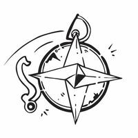 Clean Compass and map symbol with space for text on a blue background concept as A sleek compass and map symbol with ample space for text on a blue background suitable for illustrating n vector