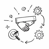 Clean Collaboration point icon with space for text and graphics on a blue background concept as A modern collaboration point icon design featuring space for both text and graphics on a b vector