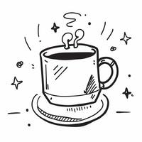 Clean Coffee mug icon with space for text and graphics on a blue background concept as A modern coffee mug icon design featuring space for both text and graphics on a blue background per vector