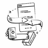 Clean Code editor and keyboard symbol with copy space for promotional materials concept as An artistic rendering of a code editor and a keyboard symbol with generous copy space suitable vector