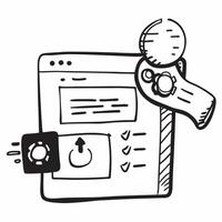 Clean Code dashboard and debugging icon with blank space for custom branding concept as A customizable code dashboard and debugging icon with blank space for adding custom branding eleme vector