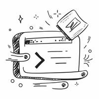 Clean Code snippets and code branch icon with space for text and graphics concept as An illustrative code snippets and code branch icon design featuring ample space for both text and gra vector