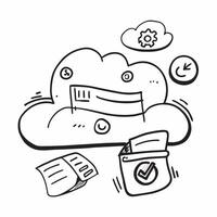Clean Cloud service icon with copy space for business presentations concept as A modern cloud service icon design with generous copy space perfect for enhancing business presentations an Set 2 vector