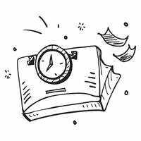 Clean Clock icon with copy space on a white background concept as A image of a clock icon with generous copy space on a white background ideal for business time management and pro vector