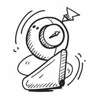 Clean Clock icon with copy space on a white background concept as A image of a clock icon with generous copy space on a white background ideal for business time management and pro Set 2 vector