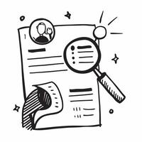 Clean Clipboard and resume icon with blank area for personalized messages concept as A customizable clipboard and resume icon featuring a blank area for adding personalized messages suit vector