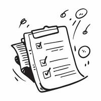 Clean Clipboard and checklist icon with copy space for candidate evaluations concept as An artistic rendering of a clipboard and checklist icon with spacious copy space suitable for cand vector