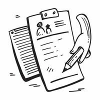 Clean Clipboard and pen icon with copy space for social media posts concept as An illustrative clipboard and pen icon with copy space tailored for social media posts and digital marketin Set 2 vector