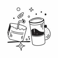 Clean Clean water and polluted water symbolizing purity and contamination with ample space for text concept as A glass of clean water and polluted water representing the dos of maintain vector