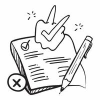 Clean Checkmark and a cross mark symbolizing correctness and mistakes with ample space for text concept as A green checkmark and a red cross mark representing the dos of correctness and vector