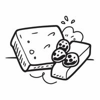 Clean Cheese and grapes icon with copy space for infographics concept as An infographic ready cheese and grapes icon with copy space designed to convey food pairings dinner ideas and cul vector