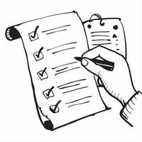 Clean Checklist illustration with space for text and graphics concept as An illustrative checklist design featuring ample space for both text and graphics perfect for illustrating readin Set 2 vector