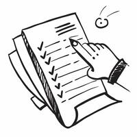 Clean Checklist illustration with copy space for business reports concept as A visually appealing checklist illustration with copy space designed to enhance business reports and presenta Set 2 vector