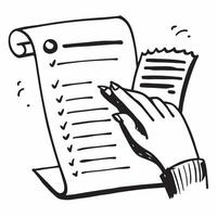 Clean Checklist illustration with blank area for customizable text concept as A creative depiction of a checklist illustration featuring a blank area for customizable text ideal for pres vector